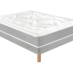 Ensemble Matelas Douces Nuits Laly 100% Latex + Sommier Base Morpho 120x190