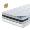 SEYCHELLES - Pack Matelas + Tapissier 140x190 + Pieds -Sominova Soldes Boutique ensemble matelas sommier 8998529