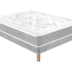 Ensemble Matelas Douces Nuits Laly 100% Latex + Sommier Base Morpho 180x200 - Double Sommier -Sominova Soldes Boutique ensemble matelas sommier 9001957