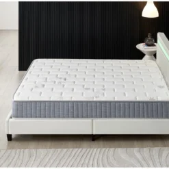 Ensemble Matelas Ressorts Ensachés + Lit Avec Tête De Lit 140x190cm-Epaisseur 25cm Accueil Mémoire -Sominova Soldes Boutique ensemble matelas sommier 9187795