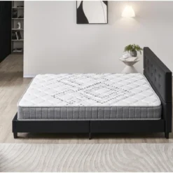 Ensemble Matelas + Lit Avec Tête De Lit 120x190 Cm, Eliha 20cm D’épaisseur Mousse Haute Densité -Sominova Soldes Boutique ensemble matelas sommier 9188055