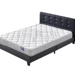 Ensemble Matelas + Lit Avec Tête De Lit 120x190 Cm, Eliha 20cm D’épaisseur Mousse Haute Densité -Sominova Soldes Boutique ensemble matelas sommier 9188059
