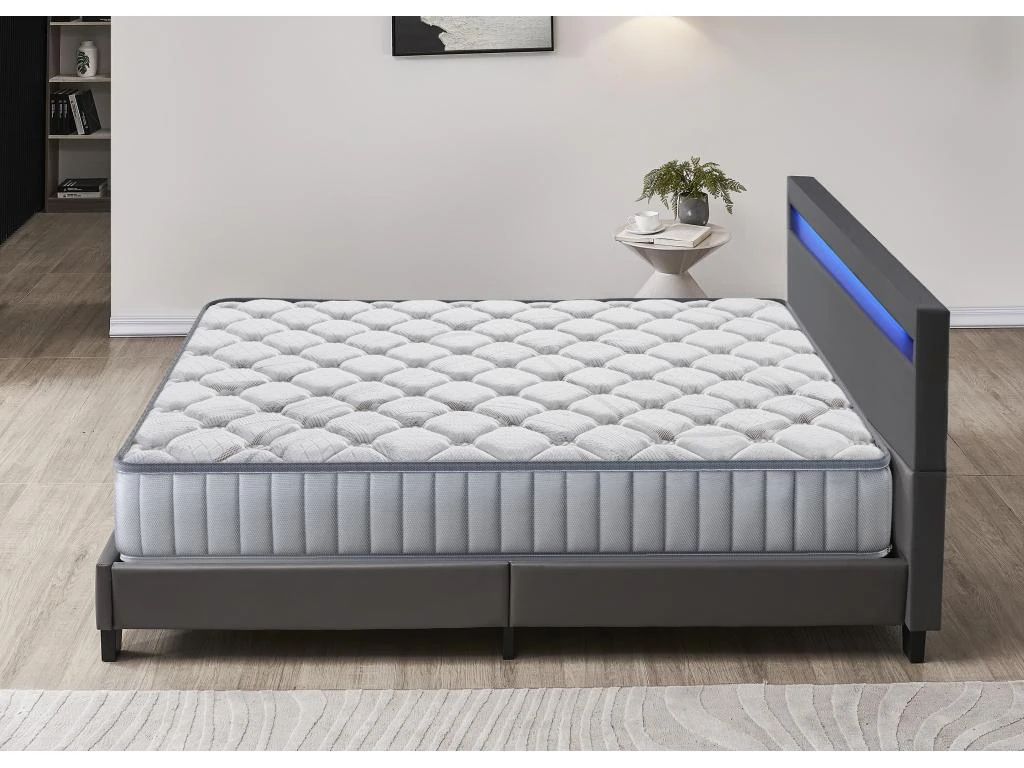 Ensemble Matelas Mousse + Lit Avec Tête De Lit 140x200 Cm, 22cm D’épaisseur Accueil Latex Naturel 5 Ensemble Matelas Mousse + Lit Avec Tête De Lit 140x200 Cm, 22cm D’épaisseur Accueil Latex Naturel – Image 3