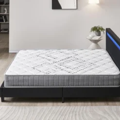Ensemble Matelas Ressorts Ensachés + Lit Avec Tête De Lit 160x200cm-Epaisseur 20cm Accueil MousseHD -Sominova Soldes Boutique ensemble matelas sommier 9188587