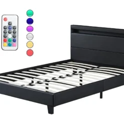 Ensemble Matelas Ressorts Ensachés + Lit Avec Tête De Lit 160x200cm-Epaisseur 20cm Accueil MousseHD -Sominova Soldes Boutique ensemble matelas sommier 9188591