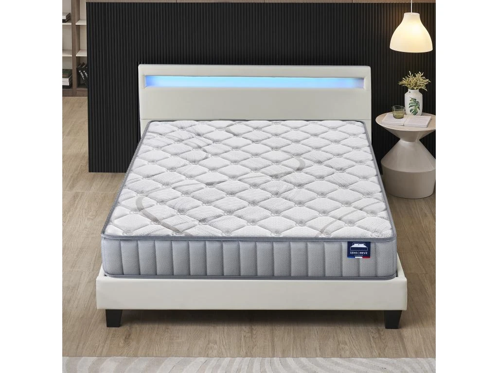 Ensemble Matelas Mousse + Lit Avec Tête De Lit 160x200 Cm, 22cm D’épaisseur Accueil Latex Naturel 4 Ensemble Matelas Mousse + Lit Avec Tête De Lit 160x200 Cm, 22cm D’épaisseur Accueil Latex Naturel – Image 2