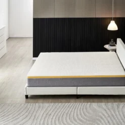 Ensemble Matelas + Lit Avec Tête De Lit 140x190 Cm, Ypsilon Ferme 28cm D’épaisseur -Sominova Soldes Boutique ensemble matelas sommier 9189167