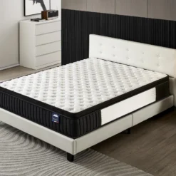Ensemble Matelas + Lit Avec Tête De Lit 160x200 Cm, Elekctra 30cm D’épaisseur À Mémoire De Forme