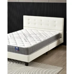 Ensemble Matelas + Lit Avec Tête De Lit 140x190 Cm, Eliha 20cm D’épaisseur Mousse Haute Densité -Sominova Soldes Boutique ensemble matelas sommier 9189541