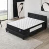 Ensemble Matelas + Lit Avec Tête De Lit 140x200 Cm, Elekctra 30cm D’épaisseur À Mémoire De Forme 1 Ensemble Matelas + Lit Avec Tête De Lit 140x200 Cm, Elekctra 30cm D’épaisseur À Mémoire De Forme -Sominova Soldes Boutique ensemble matelas sommier 9189647