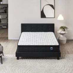 Ensemble Matelas + Lit Avec Tête De Lit 140x200 Cm, Elekctra 30cm D’épaisseur À Mémoire De Forme -Sominova Soldes Boutique ensemble matelas sommier 9189649