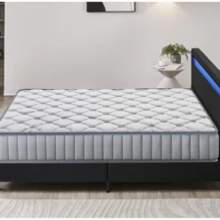 Ensemble Matelas Mousse + Lit Avec Tête De Lit 120x190 Cm, 22cm D’épaisseur Accueil Latex Naturel 9 Ensemble Matelas Mousse + Lit Avec Tête De Lit 120x190 Cm, 22cm D’épaisseur Accueil Latex Naturel -Sominova Soldes Boutique ensemble matelas sommier 9189681