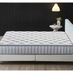 Ensemble Matelas Mousse + Lit Avec Tête De Lit 140x200 Cm, 16cm D’épaisseur Accueil Latex Naturel -Sominova Soldes Boutique ensemble matelas sommier 9189737