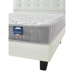 Ensemble Matelas + Lit Avec Tête De Lit 160x200 Cm, Eliha 20cm D’épaisseur Mousse Haute Densité -Sominova Soldes Boutique ensemble matelas sommier 9189911