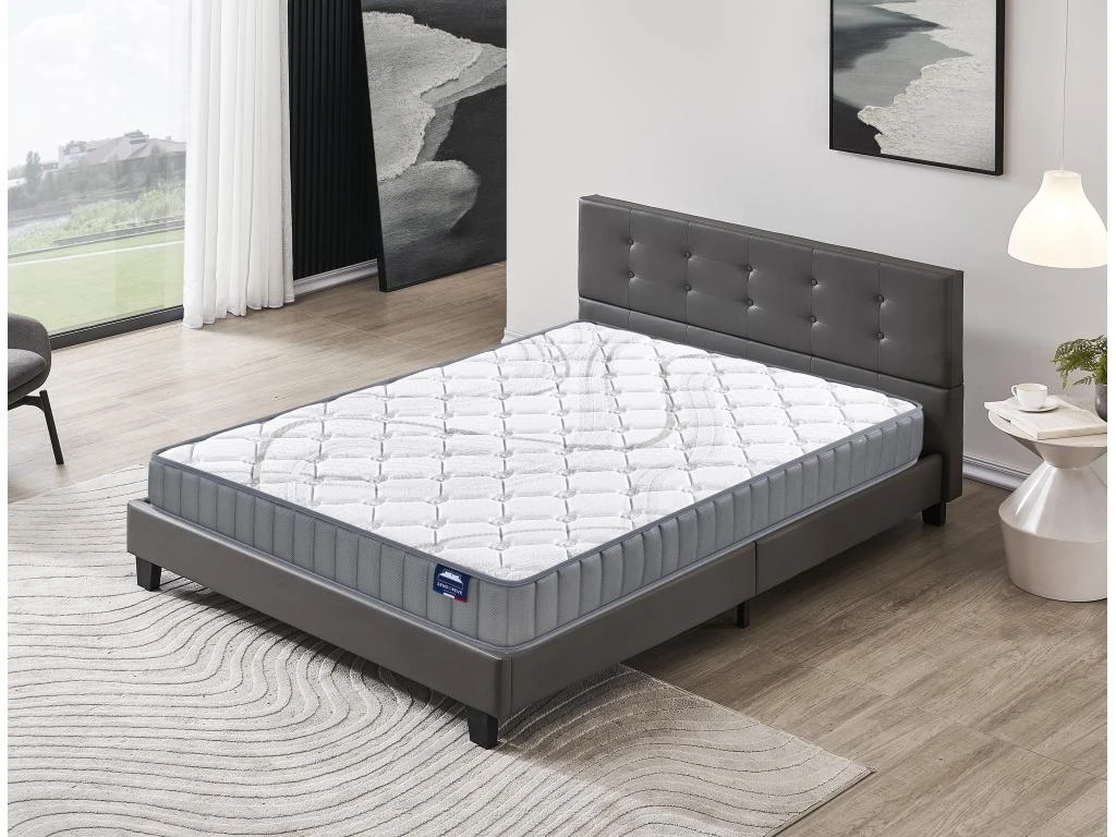Ensemble Matelas + Lit Avec Tête De Lit 140x200 Cm, Sirius 16cm D’épaisseur Latex Naturel 3 Ensemble Matelas + Lit Avec Tête De Lit 140x200 Cm, Sirius 16cm D’épaisseur Latex Naturel