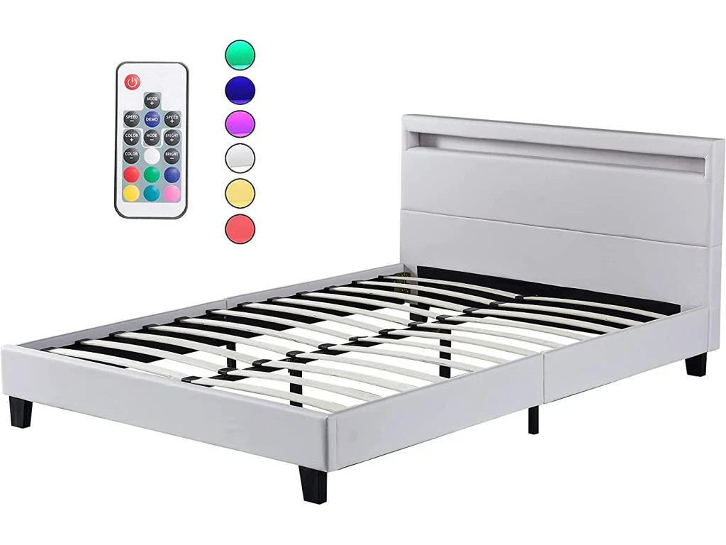 Ensemble Matelas Mousse + Lit Avec Tête De Lit 140x190cm-16cm D’épaisseur Accueil Mémoire De Forme 7 Ensemble Matelas Mousse + Lit Avec Tête De Lit 140x190cm-16cm D’épaisseur Accueil Mémoire De Forme – Image 5