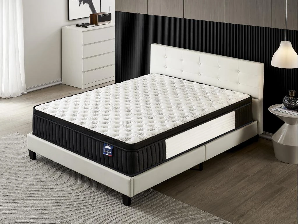 Ensemble Matelas + Lit Avec Tête De Lit 120x190 Cm, Elekctra 30cm D’épaisseur À Mémoire De Forme 3 Ensemble Matelas + Lit Avec Tête De Lit 120x190 Cm, Elekctra 30cm D’épaisseur À Mémoire De Forme