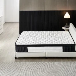 Ensemble Matelas + Lit Avec Tête De Lit 120x190 Cm, Elekctra 30cm D’épaisseur À Mémoire De Forme 9 Ensemble Matelas + Lit Avec Tête De Lit 120x190 Cm, Elekctra 30cm D’épaisseur À Mémoire De Forme -Sominova Soldes Boutique ensemble matelas sommier 9190117