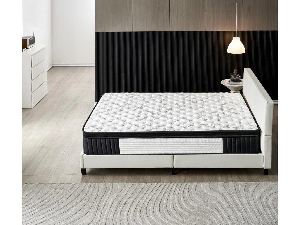 Ensemble Matelas + Lit Avec Tête De Lit 120x190 Cm, Elekctra 30cm D’épaisseur À Mémoire De Forme 5 Ensemble Matelas + Lit Avec Tête De Lit 120x190 Cm, Elekctra 30cm D’épaisseur À Mémoire De Forme – Image 3