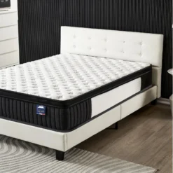 Ensemble Matelas + Lit Avec Tête De Lit 120x190 Cm, Elekctra 30cm D’épaisseur À Mémoire De Forme 10 Ensemble Matelas + Lit Avec Tête De Lit 120x190 Cm, Elekctra 30cm D’épaisseur À Mémoire De Forme -Sominova Soldes Boutique ensemble matelas sommier 9190119