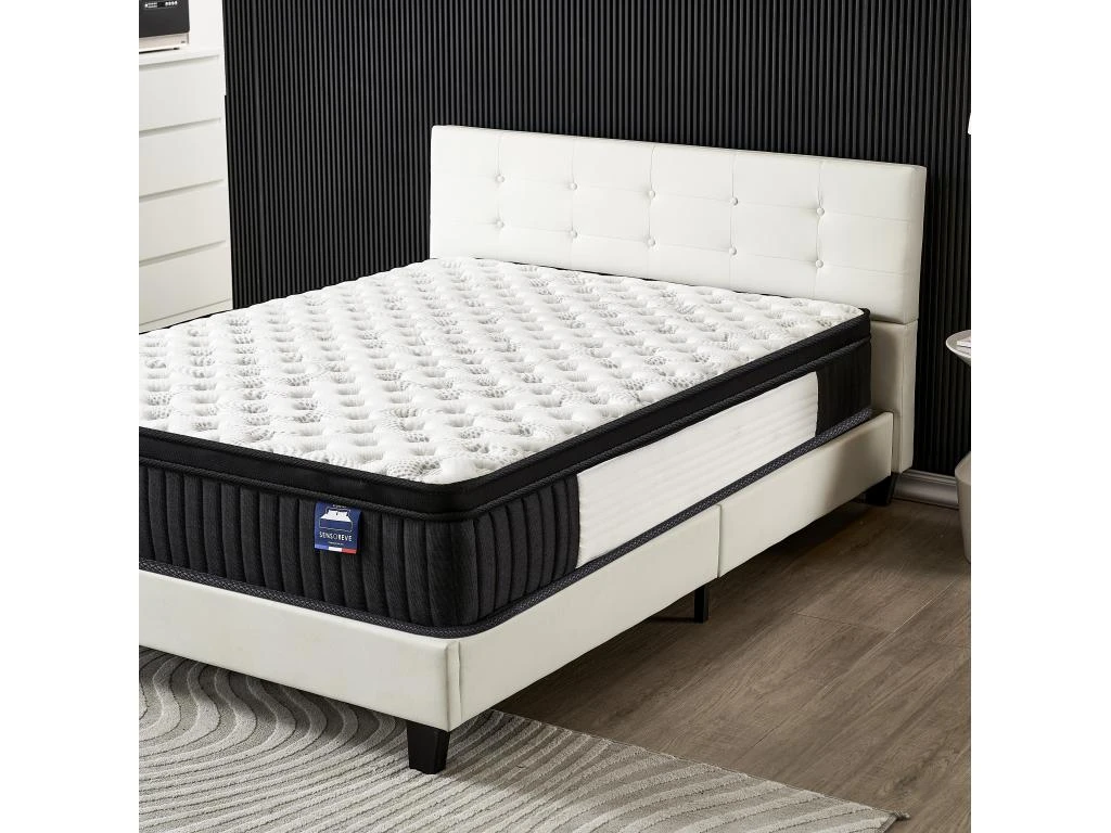 Ensemble Matelas + Lit Avec Tête De Lit 120x190 Cm, Elekctra 30cm D’épaisseur À Mémoire De Forme 6 Ensemble Matelas + Lit Avec Tête De Lit 120x190 Cm, Elekctra 30cm D’épaisseur À Mémoire De Forme – Image 4