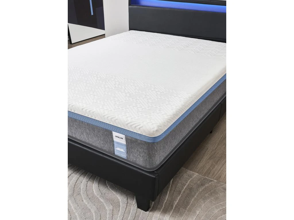 Ensemble Matelas Mousse + Lit Avec Tête De Lit 140x190cm Epaisseur 28cm Souple Accueil Latex Naturel 6 Ensemble Matelas Mousse + Lit Avec Tête De Lit 140x190cm Epaisseur 28cm Souple Accueil Latex Naturel – Image 4