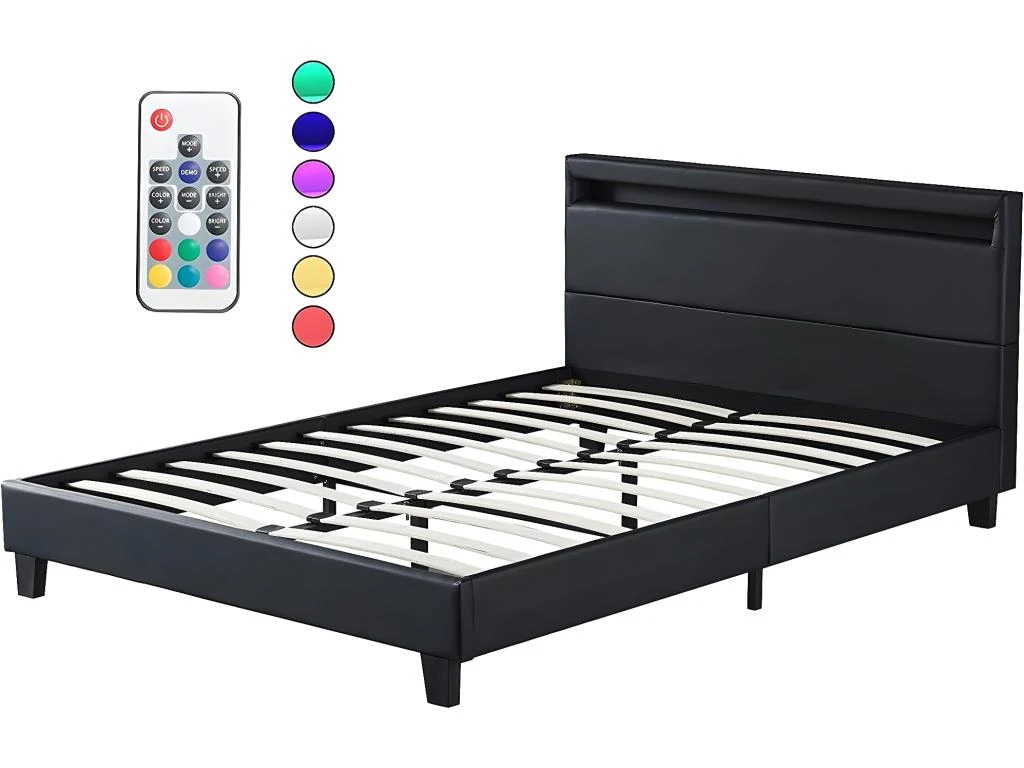 Ensemble Matelas Mousse + Lit Avec Tête De Lit 140x190cm Epaisseur 28cm Souple Accueil Latex Naturel 7 Ensemble Matelas Mousse + Lit Avec Tête De Lit 140x190cm Epaisseur 28cm Souple Accueil Latex Naturel – Image 5