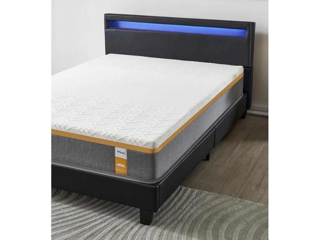 Ensemble Matelas Mousse + Lit Avec Tête De Lit 140x200cm Epaisseur 28cm Ferme Accueil Latex Naturel 6 Ensemble Matelas Mousse + Lit Avec Tête De Lit 140x200cm Epaisseur 28cm Ferme Accueil Latex Naturel – Image 4