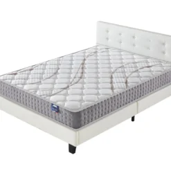 Ensemble Matelas + Lit Avec Tête De Lit 160x200 Cm, Essem 25cm D’épaisseur Mousse Haute Densité -Sominova Soldes Boutique ensemble matelas sommier 9190663