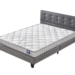 Ensemble Matelas + Lit Avec Tête De Lit 140x190 Cm, Sirius 22cm D’épaisseur Latex Naturel -Sominova Soldes Boutique ensemble matelas sommier 9190713