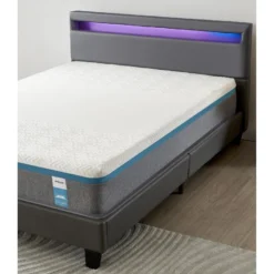 Ensemble Matelas Mousse + Lit Avec Tête De Lit 140x190cm Epaisseur 28cm Equilibré Accueil Latex 10 Ensemble Matelas Mousse + Lit Avec Tête De Lit 140x190cm Epaisseur 28cm Equilibré Accueil Latex -Sominova Soldes Boutique ensemble matelas sommier 9190803