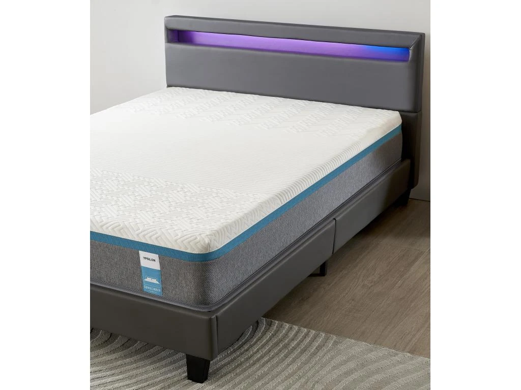 Ensemble Matelas Mousse + Lit Avec Tête De Lit 140x190cm Epaisseur 28cm Equilibré Accueil Latex 6 Ensemble Matelas Mousse + Lit Avec Tête De Lit 140x190cm Epaisseur 28cm Equilibré Accueil Latex – Image 4