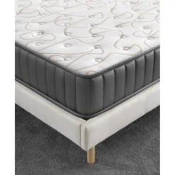 Ensemble Matelas Mousse + Sommier 160x200 Cm, Orionis 22cm D’épaisseur Et Sommier Tissu Blanc -Sominova Soldes Boutique ensemble matelas sommier 9257797