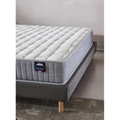 Ensemble Matelas Ressorts + Sommier 160x200cm, Galice 25cm D’épaisseur Et Sommier Tissu Gris -Sominova Soldes Boutique ensemble matelas sommier 9257827