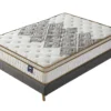 Ensemble Matelas Ressorts + Sommier 140x190cm, Errakis 28cm D’épaisseur Et Sommier Tissu Gris -Sominova Soldes Boutique ensemble matelas sommier 9257879