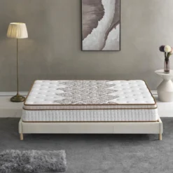 Ensemble Matelas Ressorts + Sommier 160x200cm, Errakis 28cm D’épaisseur Et Sommier Tissu Blanc -Sominova Soldes Boutique ensemble matelas sommier 9258243