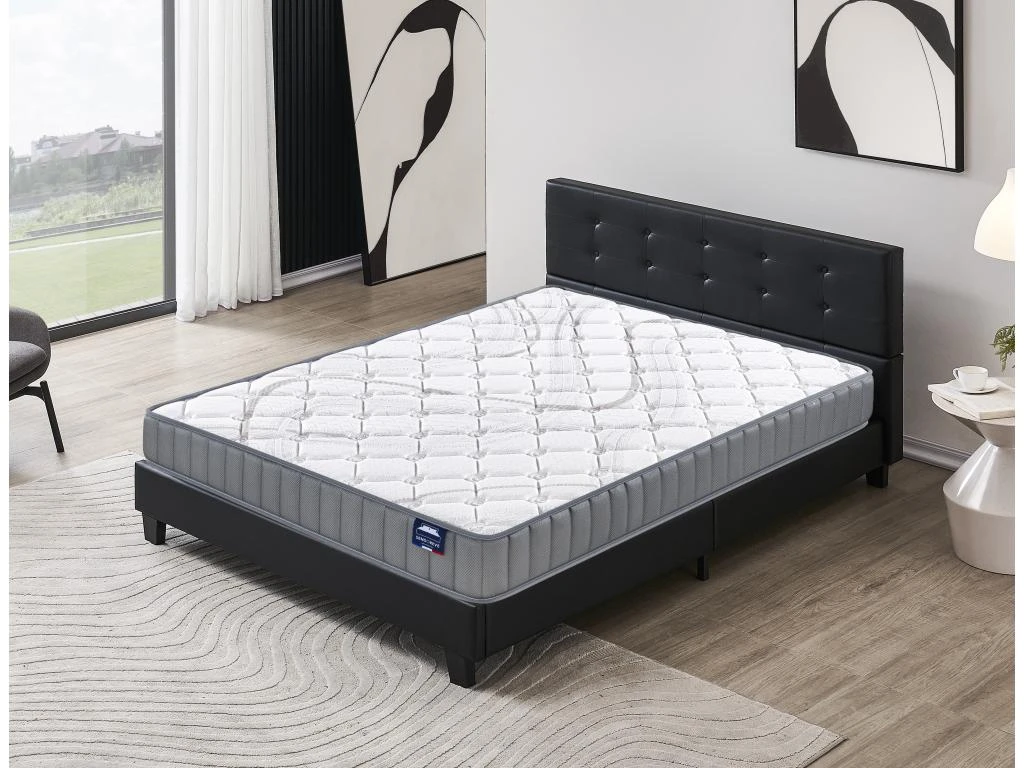 Ensemble Matelas + Lit Avec Tête De Lit 160x200 Cm, Sirius 16cm D’épaisseur Latex Naturel 3 Ensemble Matelas + Lit Avec Tête De Lit 160x200 Cm, Sirius 16cm D’épaisseur Latex Naturel