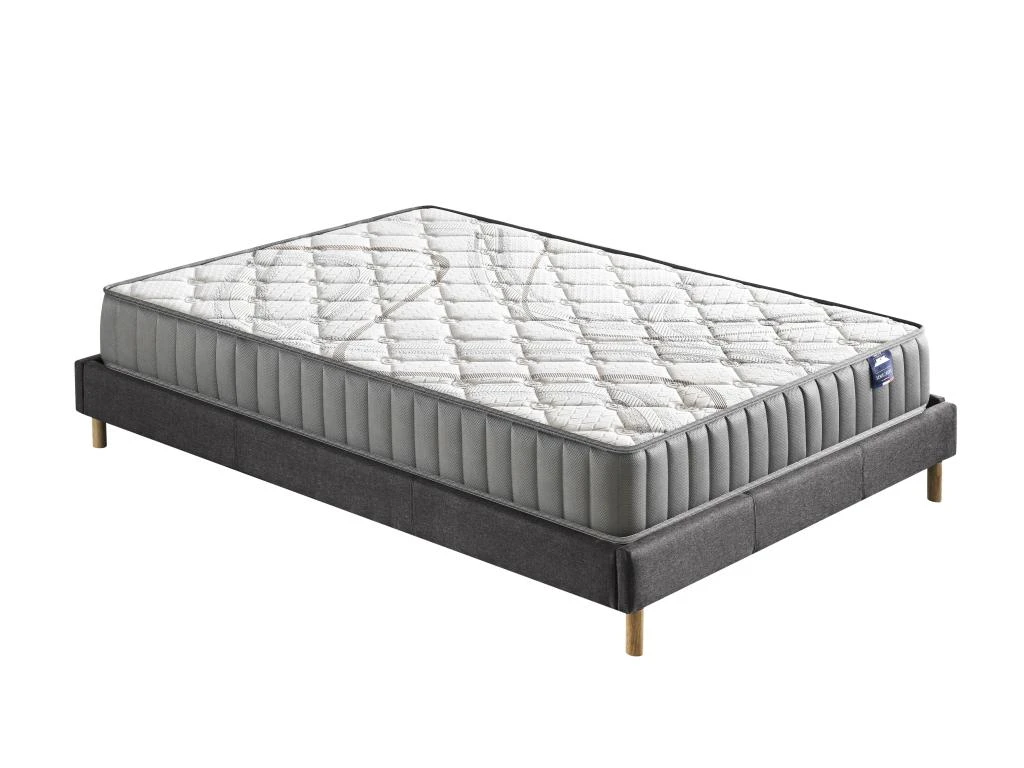 Ensemble Matelas Latex + Sommier Tissu 180x200 Cm, Sirius 22cm D’épaisseur Et Sommier Tissu Gris 3 Ensemble Matelas Latex + Sommier Tissu 180x200 Cm, Sirius 22cm D’épaisseur Et Sommier Tissu Gris