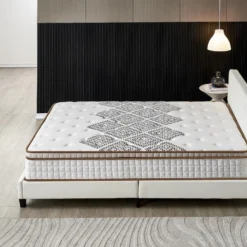 Ensemble Matelas + Lit Avec Tête De Lit 140x190 Cm, Essem 25cm D’épaisseur Mousse Haute Densité 9 Ensemble Matelas + Lit Avec Tête De Lit 140x190 Cm, Essem 25cm D’épaisseur Mousse Haute Densité -Sominova Soldes Boutique ensemble matelas sommier 9258863