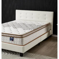 Ensemble Matelas + Lit Avec Tête De Lit 140x190 Cm, Essem 25cm D’épaisseur Mousse Haute Densité 10 Ensemble Matelas + Lit Avec Tête De Lit 140x190 Cm, Essem 25cm D’épaisseur Mousse Haute Densité -Sominova Soldes Boutique ensemble matelas sommier 9258865