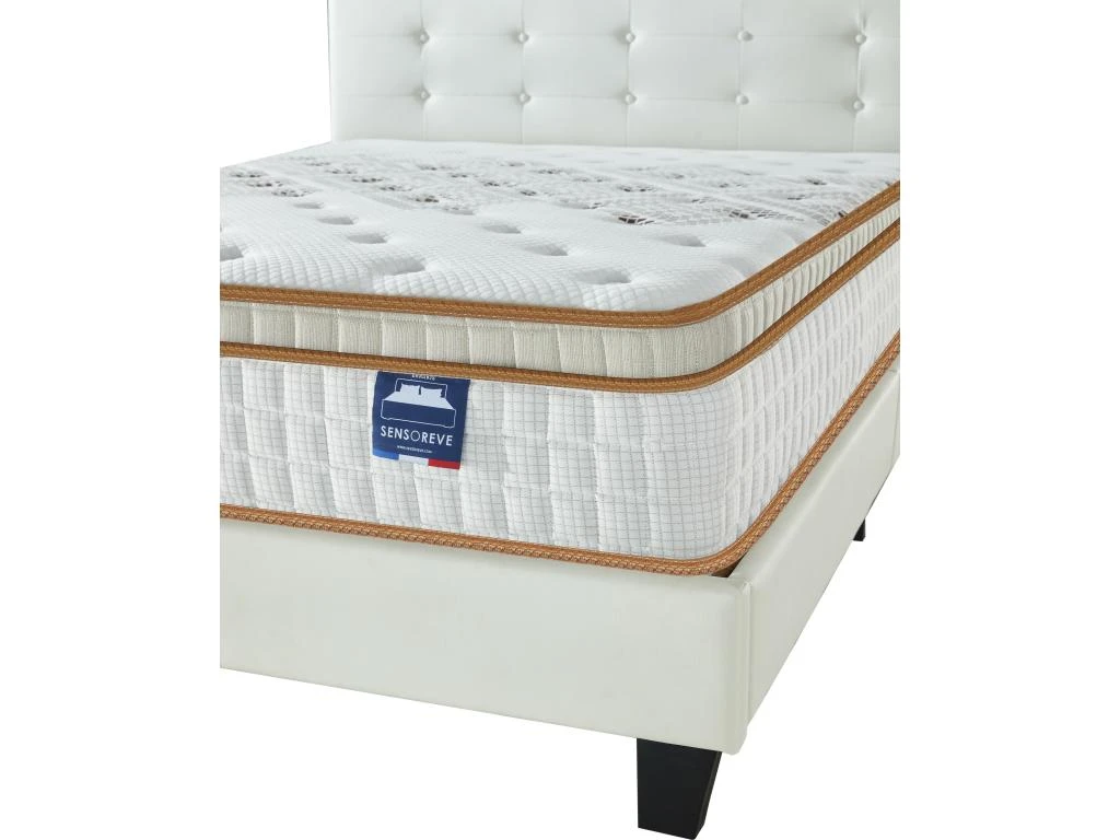 Ensemble Matelas + Lit Avec Tête De Lit 140x190 Cm, Essem 25cm D’épaisseur Mousse Haute Densité 7 Ensemble Matelas + Lit Avec Tête De Lit 140x190 Cm, Essem 25cm D’épaisseur Mousse Haute Densité – Image 5