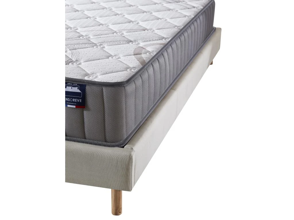 Ensemble Matelas Latex + Sommier Tissu 120x190 Cm, Sirius 16cm D’épaisseur Et Sommier Tissu Blanc 7 Ensemble Matelas Latex + Sommier Tissu 120x190 Cm, Sirius 16cm D’épaisseur Et Sommier Tissu Blanc – Image 5