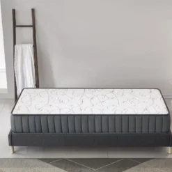 Ensemble Matelas Mousse + Sommier 90x190cm, Orionis 22cm D’épaisseur Et Sommier Tissu Gris -Sominova Soldes Boutique ensemble matelas sommier 9259055