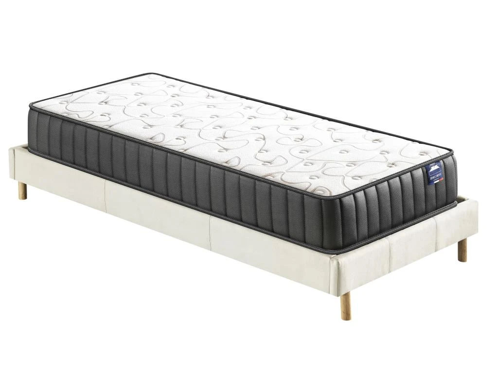 Ensemble Matelas Mousse + Sommier 90x190 Cm, Orionis 22cm D’épaisseur Et Sommier Tissu Blanc 3 Ensemble Matelas Mousse + Sommier 90x190 Cm, Orionis 22cm D’épaisseur Et Sommier Tissu Blanc