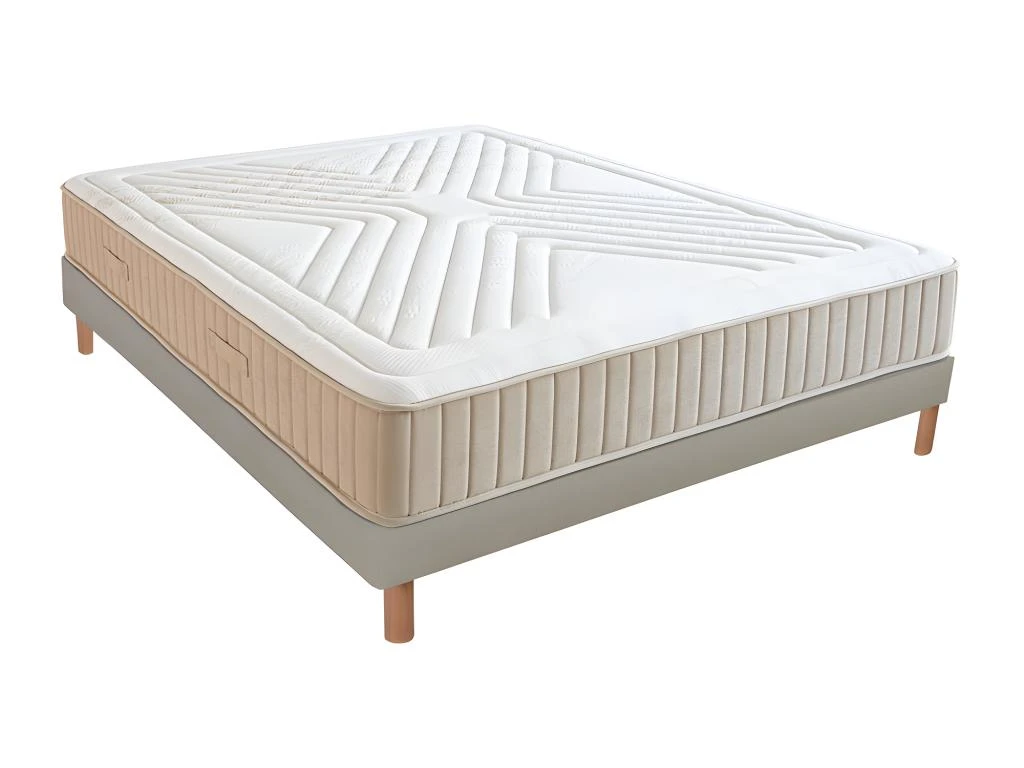 NUIT DE COTON | Ensemble SYMPHONIE 2.0 160x200 Cm | Matelas Mémoire De Forme + Sommier Bois | Ferme 3 NUIT DE COTON | Ensemble SYMPHONIE 2.0 160x200 Cm | Matelas Mémoire De Forme + Sommier Bois | Ferme