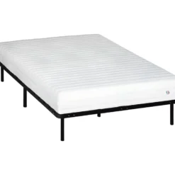 OLYMPE LITERIE | Ensemble EGIO 140x190 Cm | Matelas Latex Like + Sommier Métal | Ferme