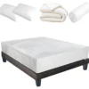 BELLECOUR LITERIE | Pack Prêt à Dormir AINAY 140x190 Cm | Matelas Mémoire De Forme + Sommier + Accessoires 2 BELLECOUR LITERIE | Pack Prêt à Dormir AINAY 140x190 Cm | Matelas Mémoire De Forme + Sommier + Accessoires -Sominova Soldes Boutique ensemble matelas sommier 9324159
