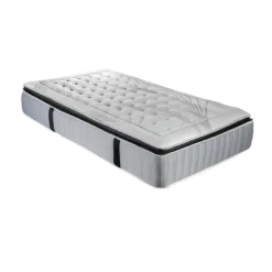 OLYMPE LITERIE | Pack Prêt à Dormir PHIGALIE 90x200 Cm | Matelas Ressorts Ensachés + Sommier + Accessoires -Sominova Soldes Boutique ensemble matelas sommier 9324381