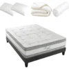 HYPSOM | Pack Prêt à Dormir ROYAL 5* 180x200 Cm | Matelas Mémoire De Forme + Sommier + Accessoires -Sominova Soldes Boutique ensemble matelas sommier 9324769