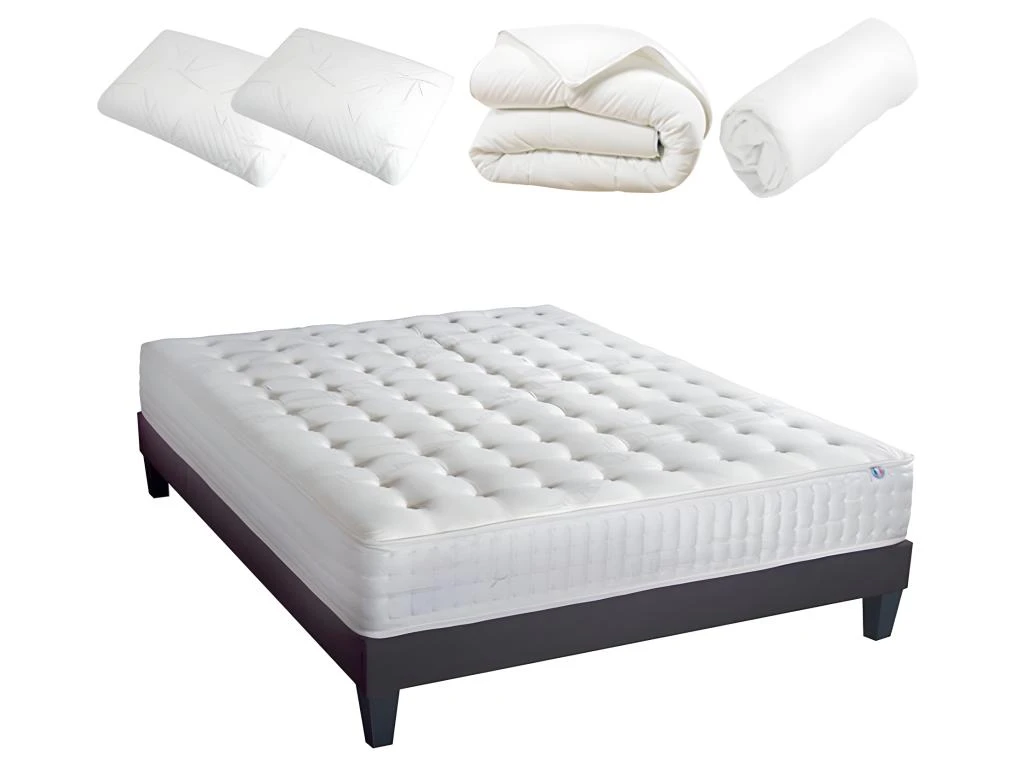 OLYMPE LITERIE | Pack Prêt à Dormir APOLLON 140x190 Cm | Matelas Mémoire De Forme + Sommier + Accessoires 3 OLYMPE LITERIE | Pack Prêt à Dormir APOLLON 140x190 Cm | Matelas Mémoire De Forme + Sommier + Accessoires